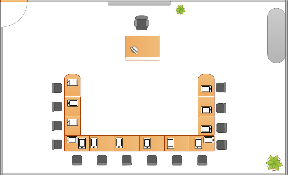 classroom layout diagram