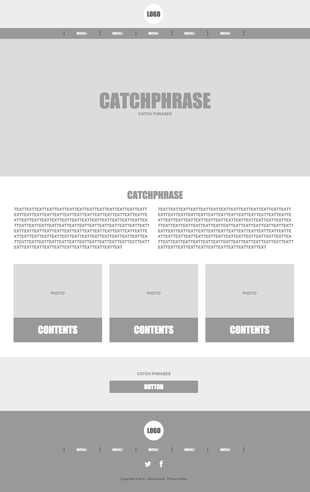 Wireframe 2, Official Cacoo Template