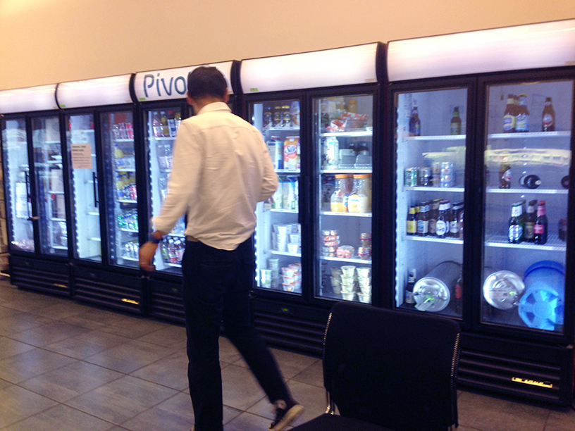 Pivotal Labs in NYC offers a full kitchen with snacks, drinks, beer and more