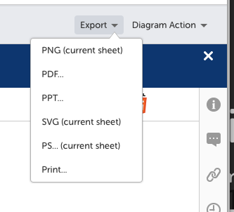 Export diagram from diagram viewer