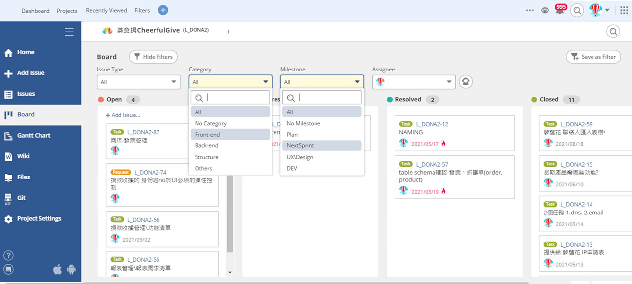 They find it easier to view tasks and track progress using the Board.
