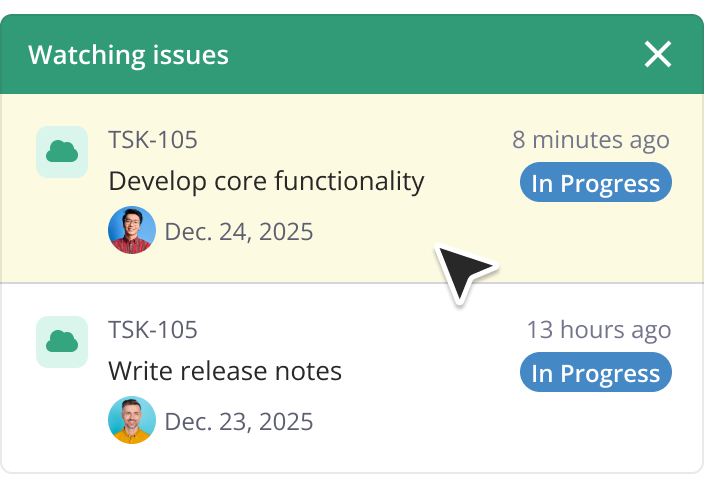 Stay in the loop with Watch