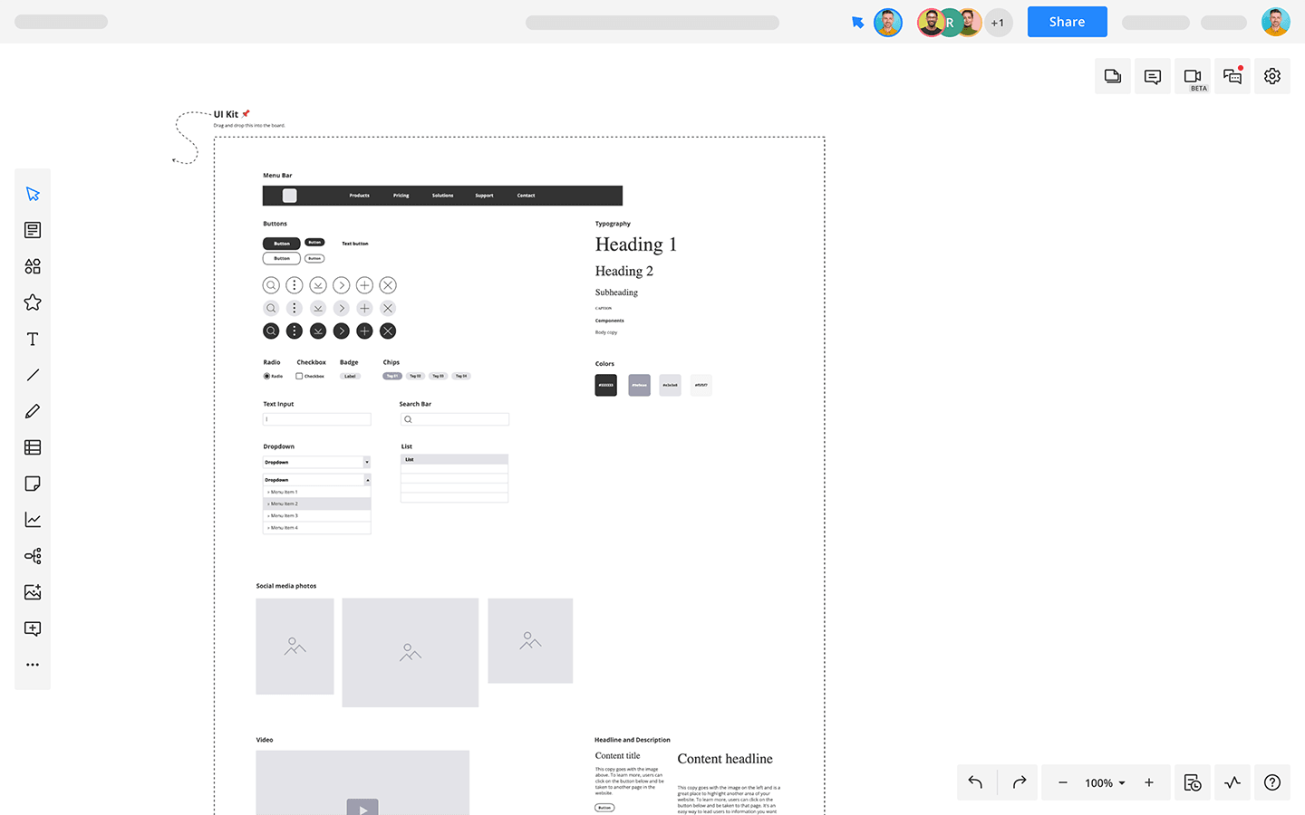 Website Wireframe Template