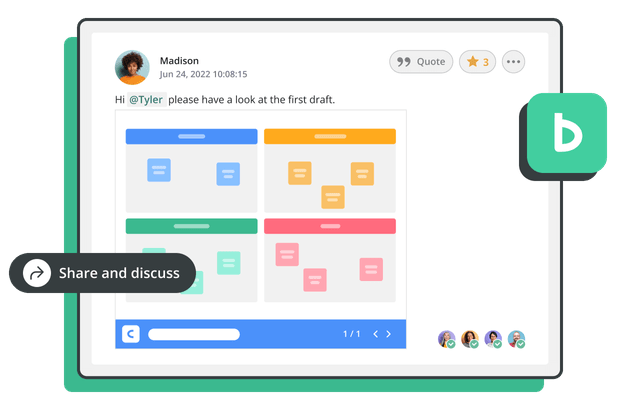 Share, view, and discuss diagrams right in Backlog