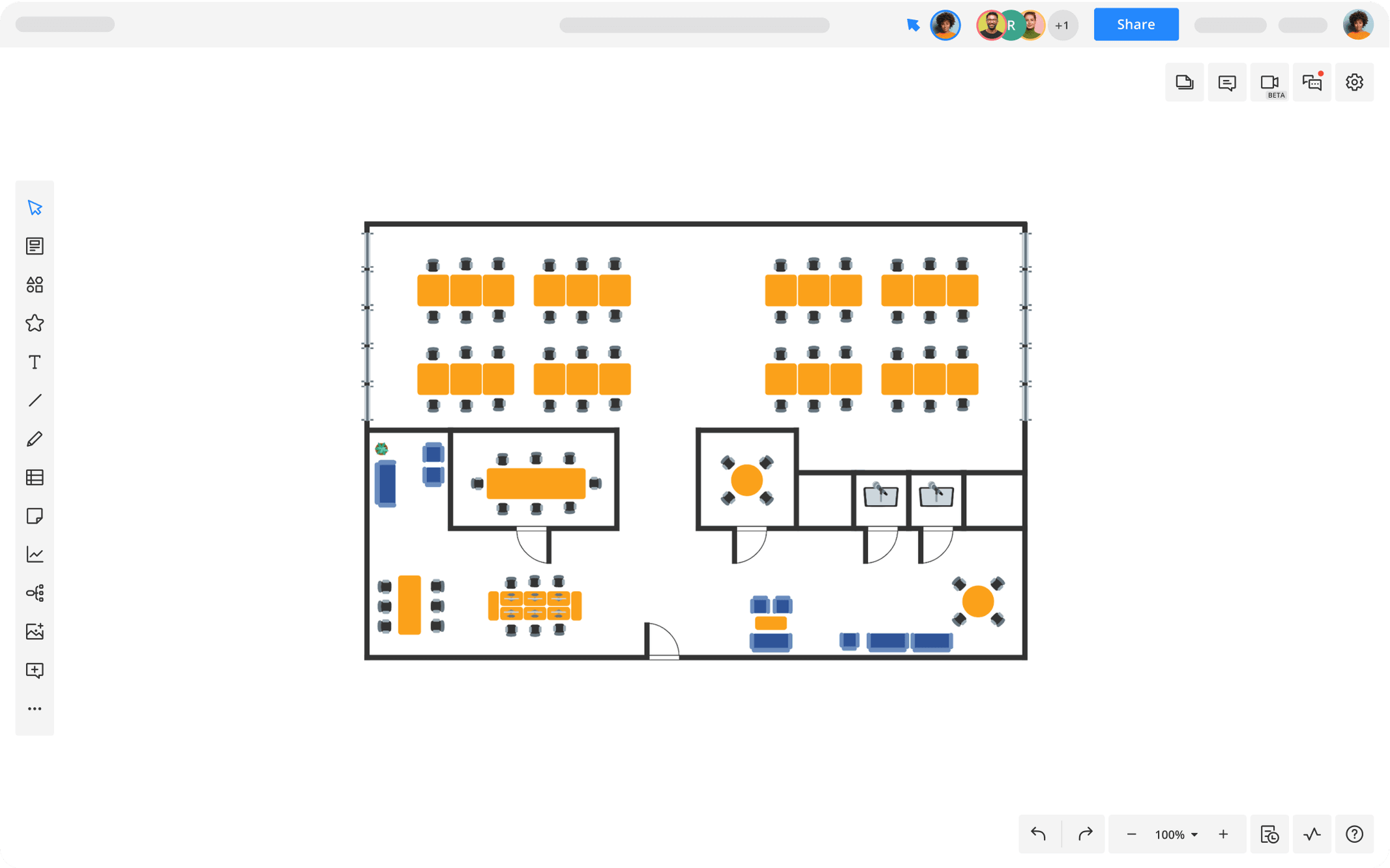 Office Floor Plan | Cacoo | Nulab