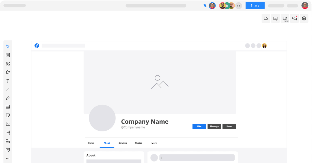 Facebook Business Page Mockup