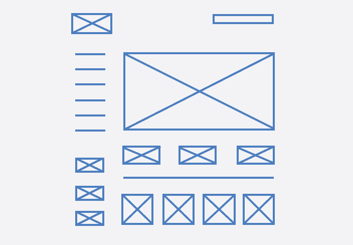 Hand Drawn Wireframe