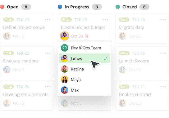 Clear task ownership for accountability