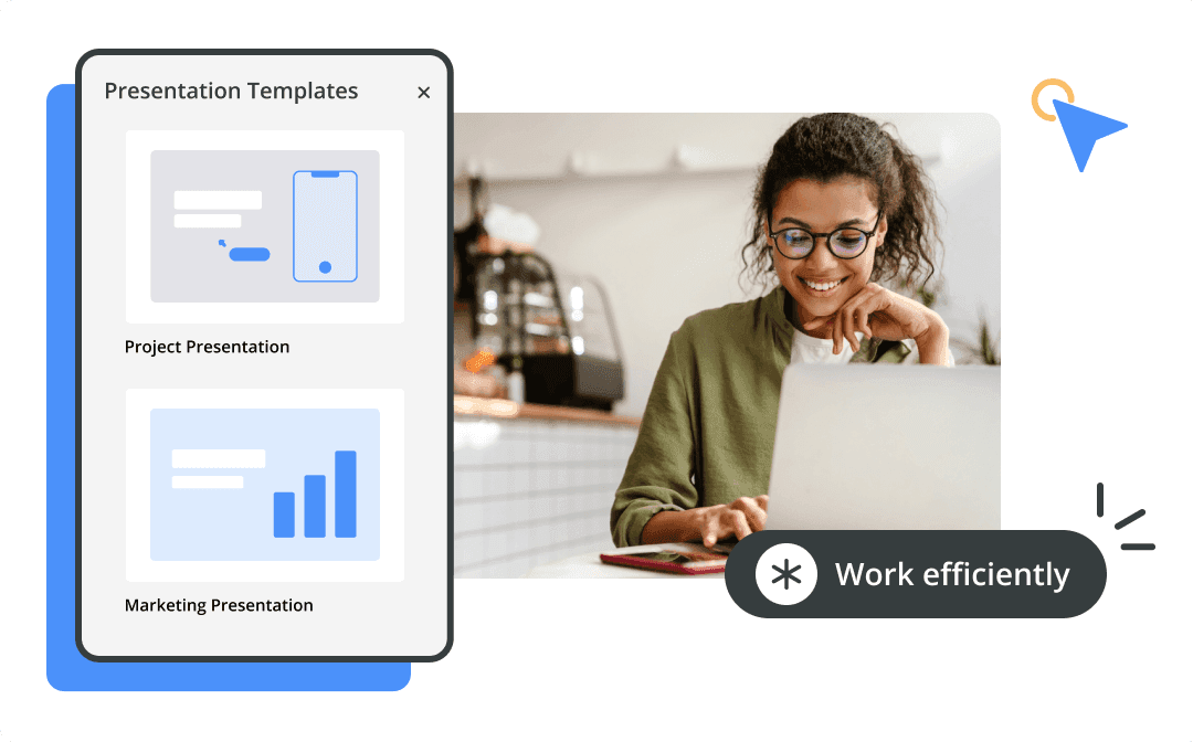 Use built-in SWOT templates and our simple interface for fast exercises