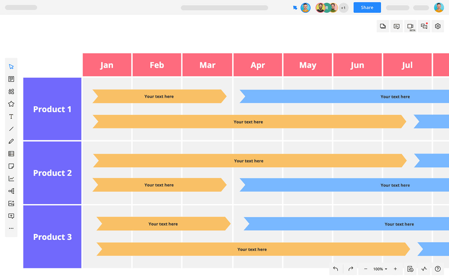 Gantt Chart Road Map