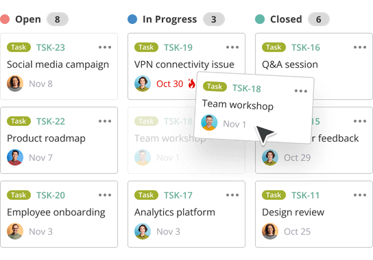 Visual planning tools for distributed teams