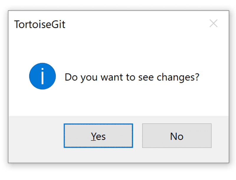 Click Yes button