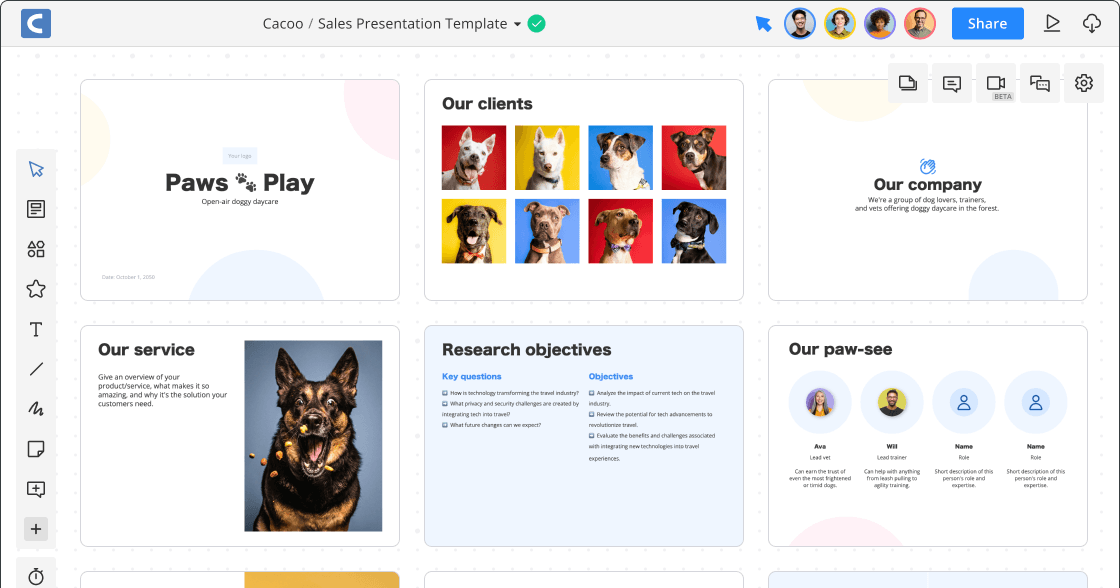 Sales Presentation Html Sales Presentation Template | Cacoo