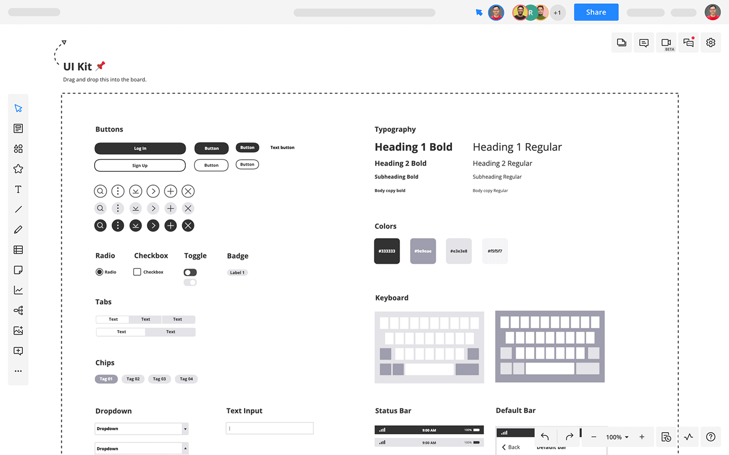 iPhone Wireframe Template