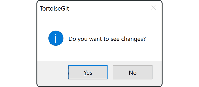 Click Yes button